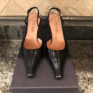 Prada 35mm Black Heels 35.5